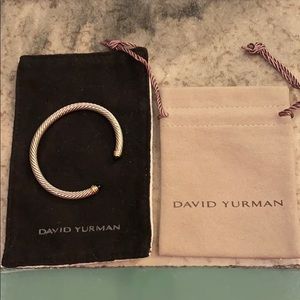 David Yurman Cable Bracelet black Onyx & Gold